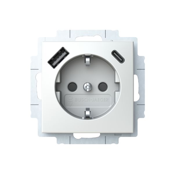 Pistorasia ABB Saga 20 EUCB2USB-916-510 1-osainen, USB A+C 