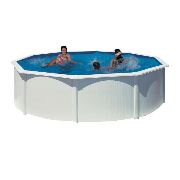 Poolpaket Gre Basic rund, Ø460 x 120 cm, vit 