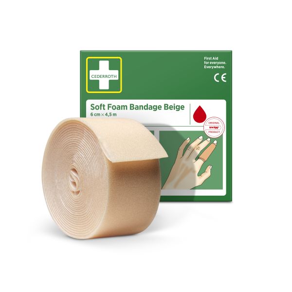 Plaster Cederroth 51011020 6 cm x 4,5 m, selvklebende Beige