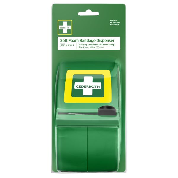 Gips dispenser Cederroth 51011024 med 6 cm x 4,5 m gips, blå 