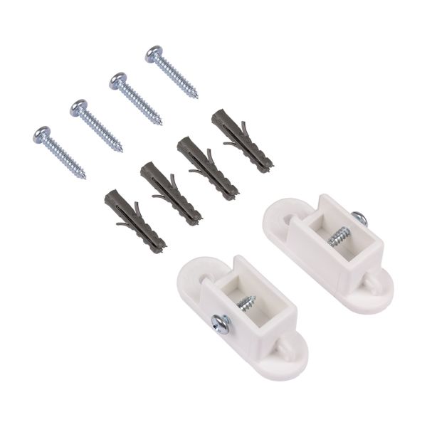 Vægmonteringssæt WatWin Robust til draperiskinne Hvid