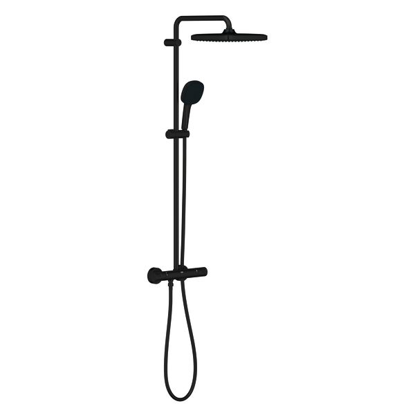 Sadesuihkusetti Grohe Vitalio Comfort 250 268312431 musta, DR-messinkiseos 