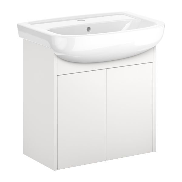 Kommodepakke Gustavsberg Graphic Base GB71GBVC60AG00 med døre, 60 cm, hvid 