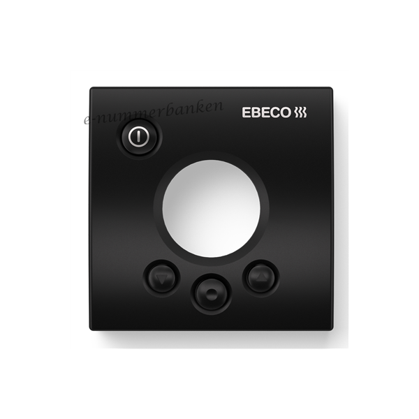 Dekkplate Ebeco Front Cover 8581615 for EB-Therm 205 Svart