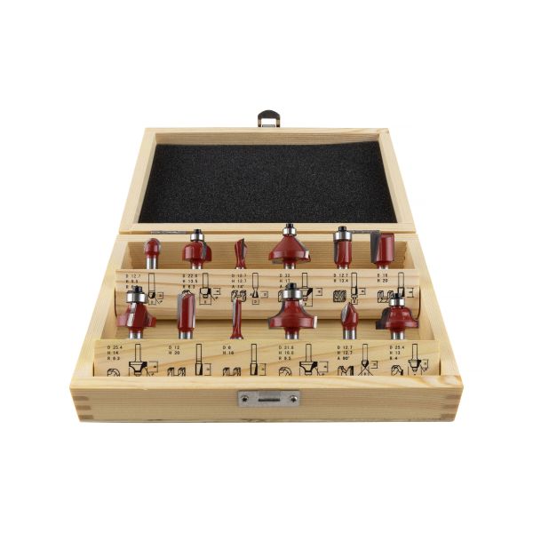 Fræsesæt PELA 549444 12 dele 