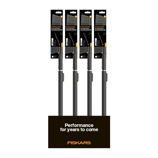 Snöborste Fiskars 1082187 med iskrapa 