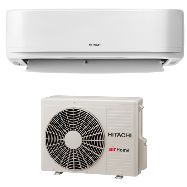 Luftvärmepump Hitachi airHome 800 25 4,4 kW maxeffekt, SCOP 5,2, 5 års garanti 