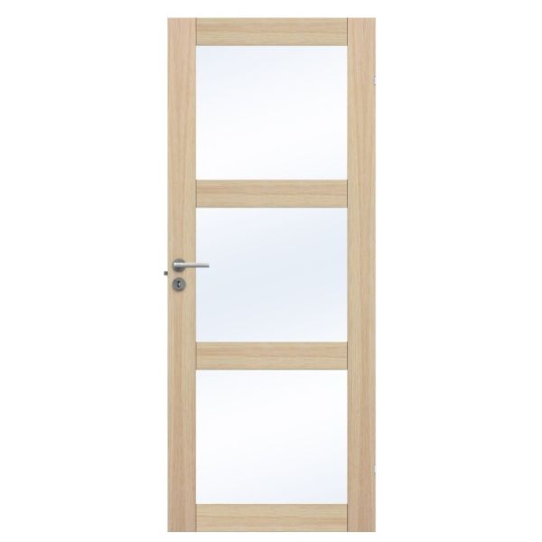 Innerdörr Swedoor Unique GW 03L vitpigmenterad ek 625x1940 mm Vitpigmenterad Ek