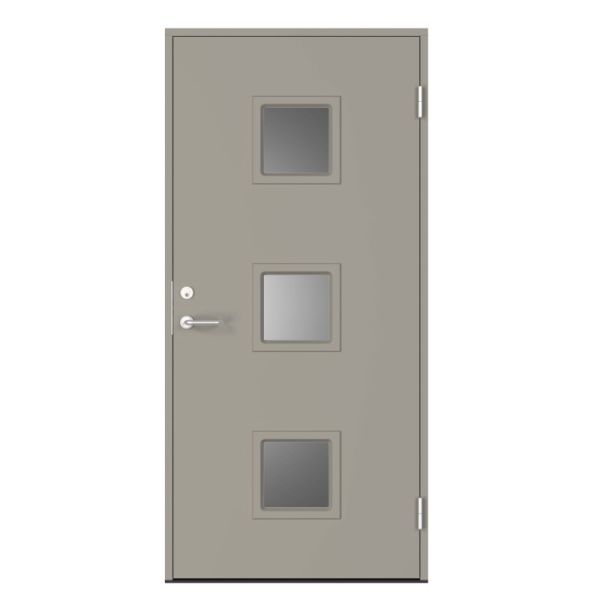 Ytterdörr Swedoor C7030 ljusgrå (S 3502-Y) 888x2080 mm Vänster Ljusgrå (S 3502-Y)