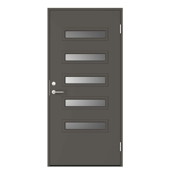 Ytterdörr Swedoor C7050 mörkgrå (S 7000-N) 988x2080 mm Höger Mörkgrå (S 7000-N)