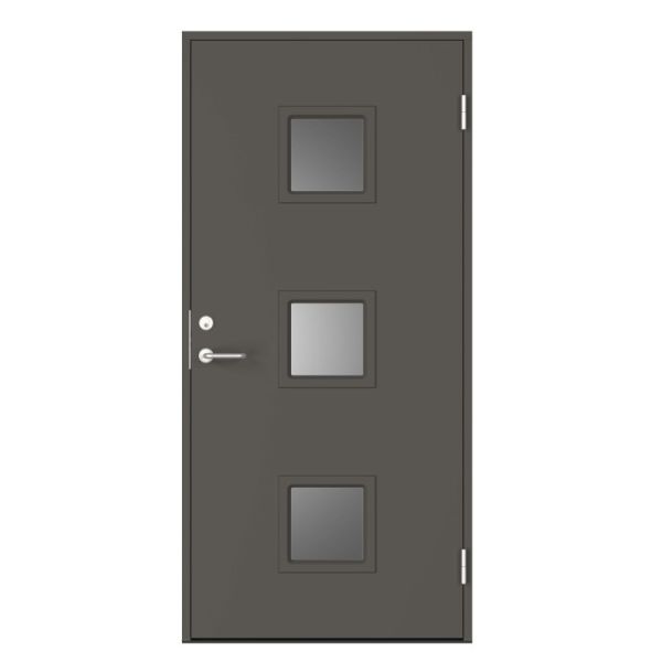 Ytterdörr Swedoor C7060 mörkgrå (S 7000-N) 888x2080 mm Vänster Mörkgrå (S 7000-N)