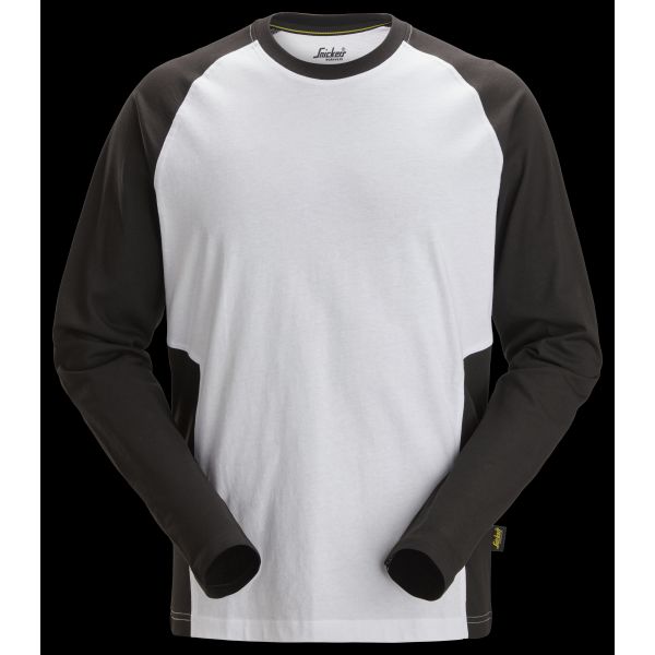 T-skjorte Snickers Workwear 2450-0904 hvit/svart Hvit/svart
