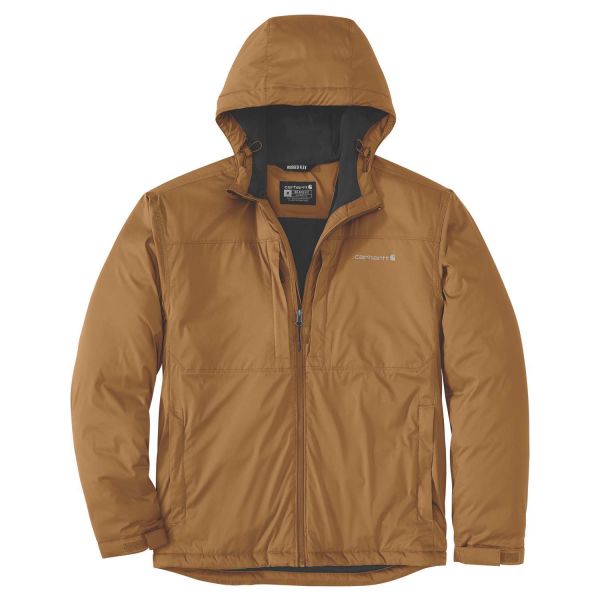 Takki Carhartt 106981BRN-S vettä hylkivä ja tuulenpitävä Ruskea S