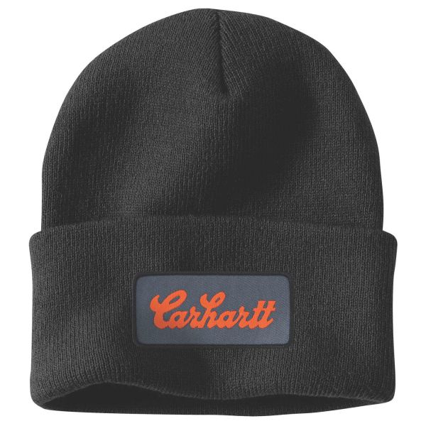 Mössa Carhartt Knit Cuffed Script Patch Beanie  