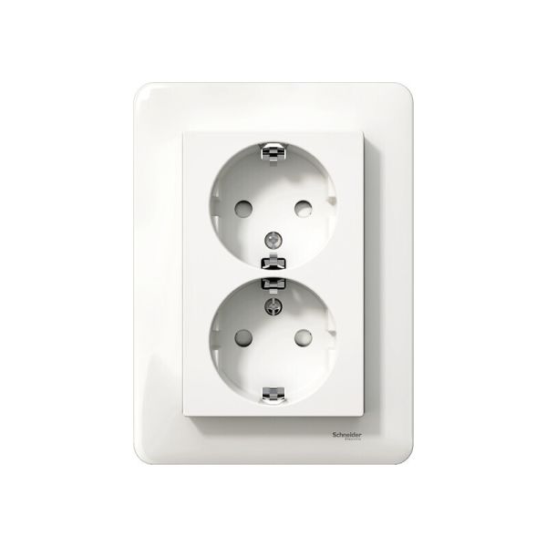 Pistorasia Schneider Electric Exxact WDE008287 uppoasennus, maadoitettu, 2-osainen 