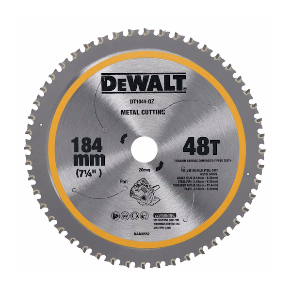 Savklinge Dewalt DT1044-QZ 184 mm × 20 mm × 48 tænder 