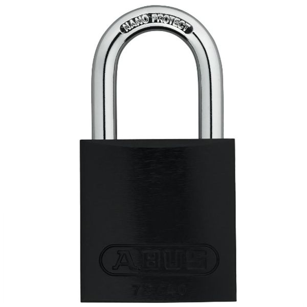 Hengelås ABUS 72/40 74 x 39 mm, herdet bøyle Svart