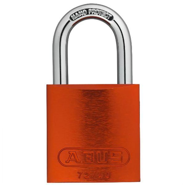 Hengelås ABUS 72/40 74 x 39 mm, herdet bøyle Oransje