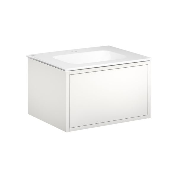 Kommode Gustavsberg Ducentic GB71DCVU60DHWB1100 60 cm, hvit/hvit, 1 blandebatterihull 