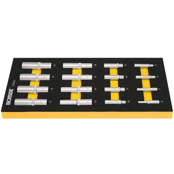 Bithylsesæt Ironside 103831 1/4", 1/2" hylser, lange 