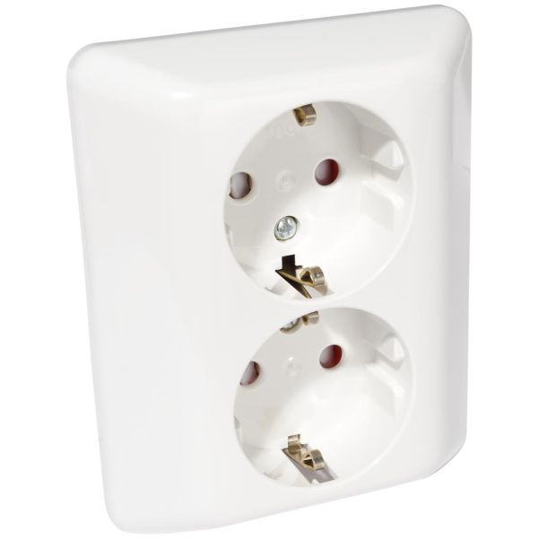 Reservdelskit Elko RS till 2-vägs vägguttag, infällt Jordat uttag