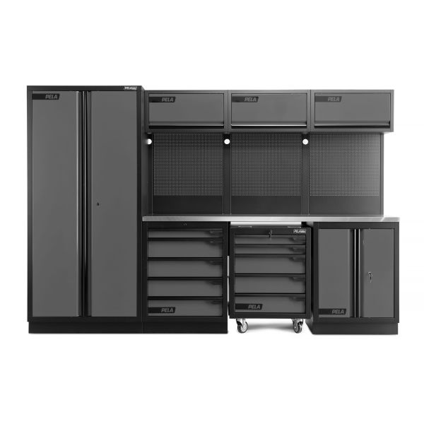 Garageinredning PELA 2.0 546213  Grå/svart