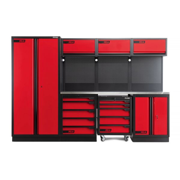 Garageindretning PELA 2.0 546214  Rød/Sort