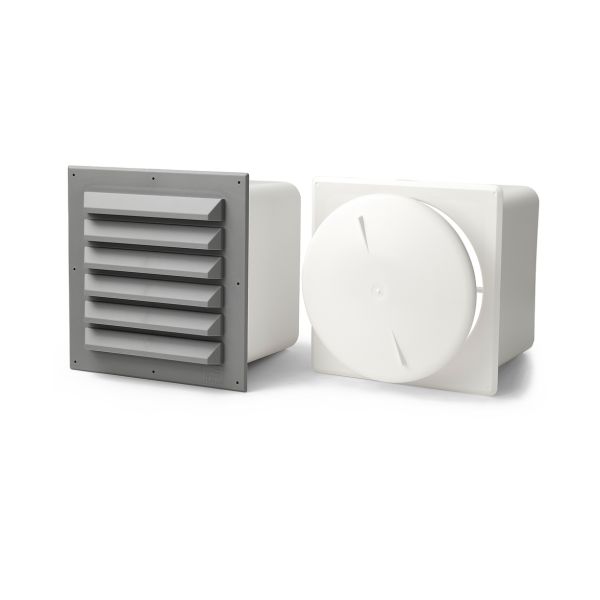 Blockventil Habo 33639 grå/vit 