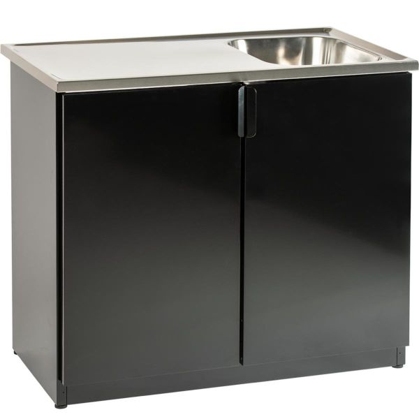 Vaskebænk Nimo TB 1000 T sort, højre 