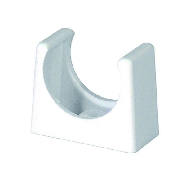 Rørklammer Purus 3812923 med våtromstetning, hvit 32 mm