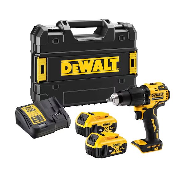 Akkuiskuporakone Dewalt DCD709P2T akkujen ja laturin kanssa 
