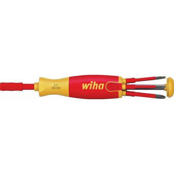 Bitsmeisel Wiha 38613 med 6 slimbits, PH/PZ/SL 