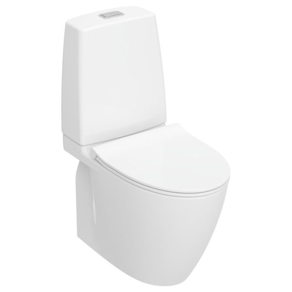 Toiletsæde Ifö Spira Art 6250 Turboflush, S-lås, Soft Close-sæde 