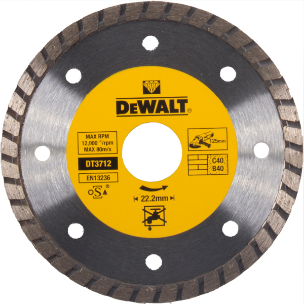 Diamantkapskiva Dewalt DT3712-QZ 125 mm, turbo 