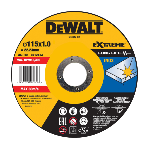 Kapskiva Dewalt DT3442-QZ 115x1x22,23 mm 
