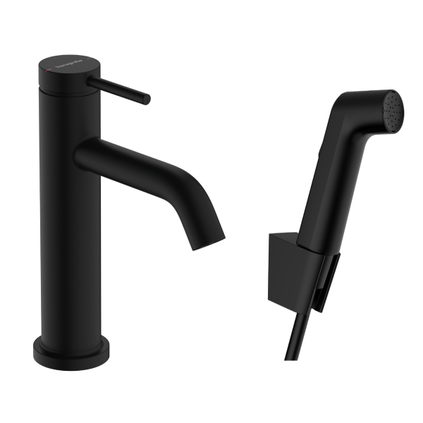 Servantbatteri Hansgrohe Tecturis S med bidé hånddusj og 160 cm dusjslange 