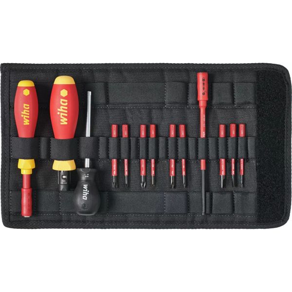 Momentskruvmejselsats Wiha TorqueVario-S 14 delar, 0,8-5,0 Nm 