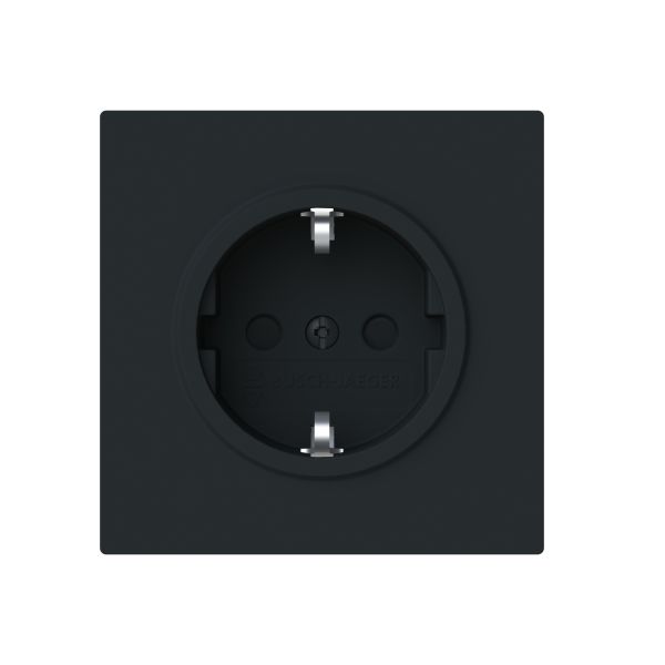 Vägguttagsinsats ABB Art Linear 2CKA002013A5500 jordat Svart