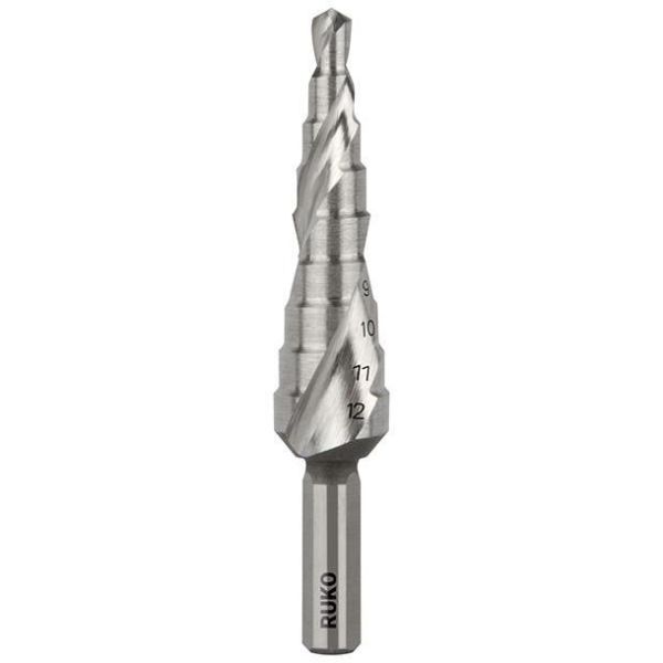 Porrasporanterä Ruko 101050-9 CBN-hiottu 4-12 mm