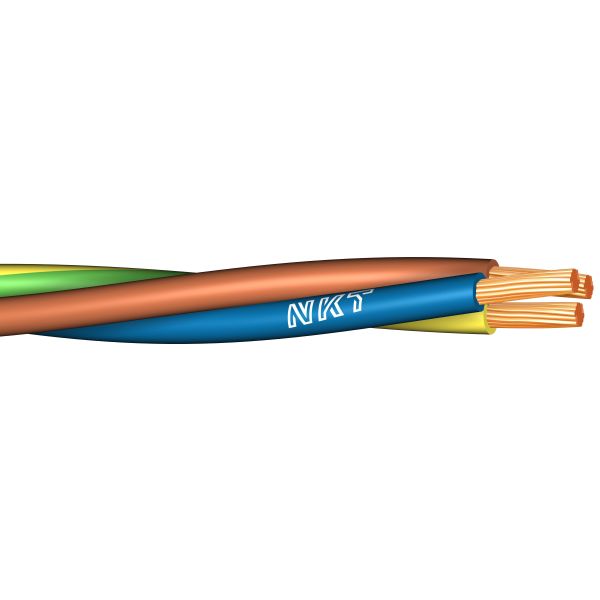 Installationskabel NKT FQ XTRA 5G1.5 mm² ledararea, 250 m/bobin 