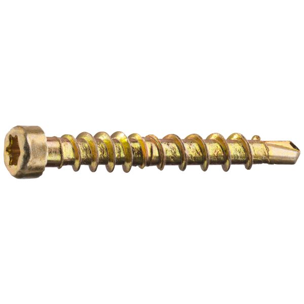 Listskrue Grabber LTX28CH200 med bits, gulkrom 3,3 x 28 mm, 200-pakning