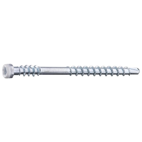 Listskruv Grabber LTX48VITC med bits 3,3 x 48 mm, 100-pack Vit