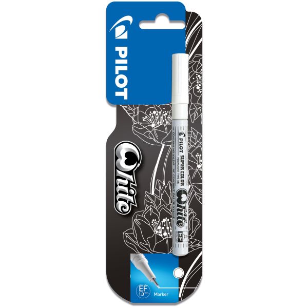 Maalikynä  Pilot SuperColor pysyvä Valkoinen