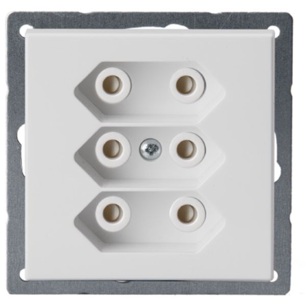 Vägguttag ABB Impressivo 303UC-83  Aluminium