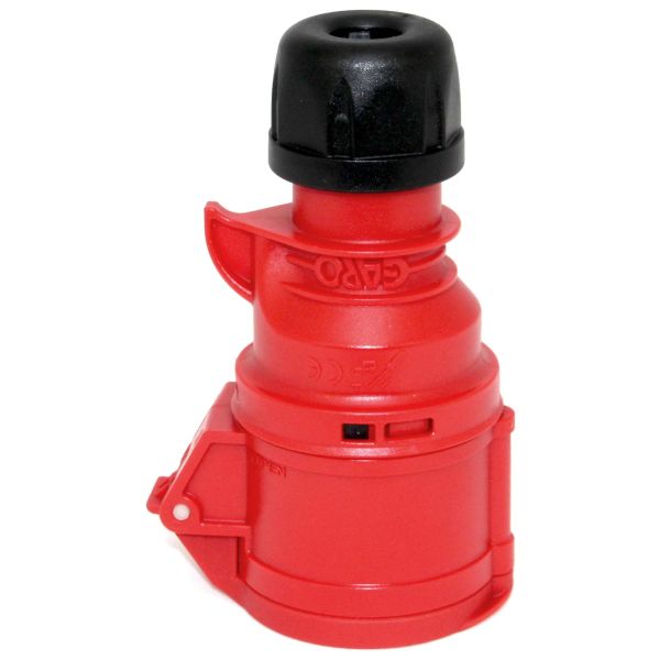 Skarvuttag Garo Basic IP44 5-polig 16A 6h, röd