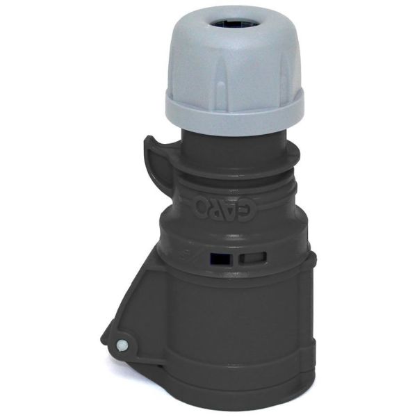Skarvuttag Garo S 416-5 Q IP44, 5-polig 16A, Quick Svart, 5 h