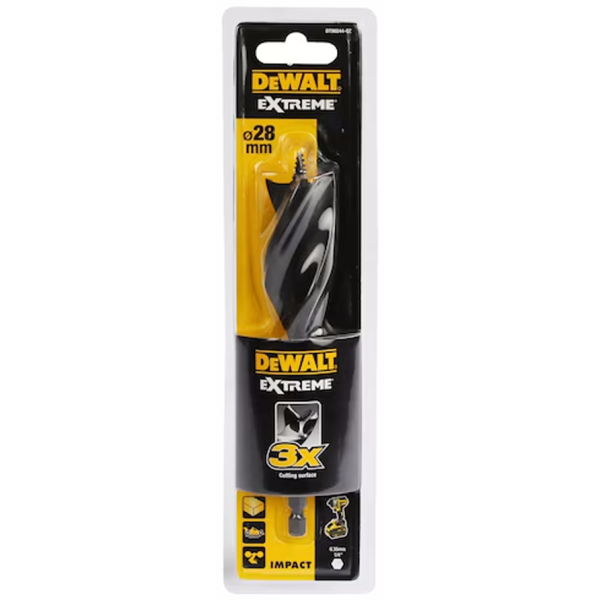 Spiralbor for tre Dewalt DT90244-QZ 3-skjærs 28x152 mm