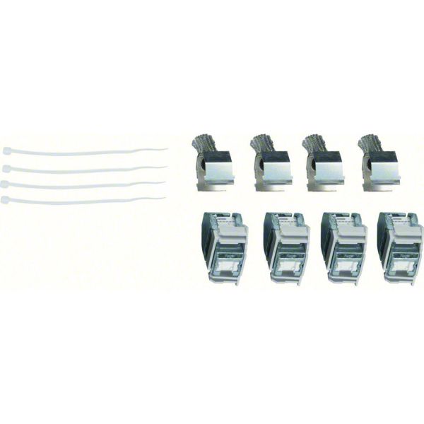 Modularuttag Hager TN002 4 x RJ45, normutförande 
