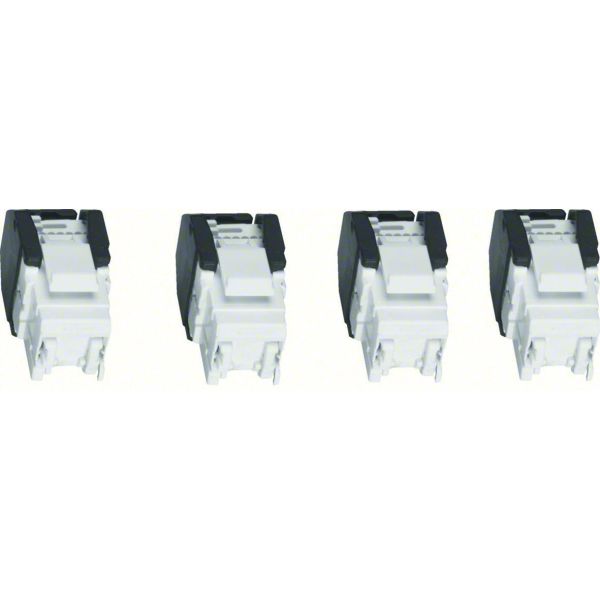 Modularuttag Hager TN003 4 x RJ45, kontaktdon 