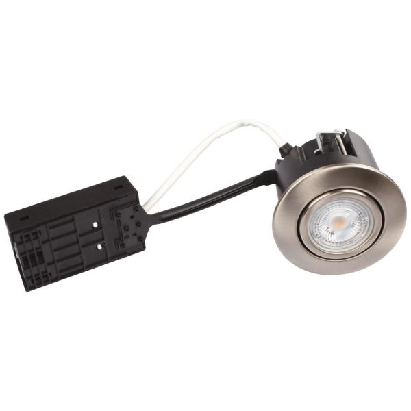 Downlight-valaisin Scan Products Luna QI 2 700 K, 5 W, ulkotilat Harjattu teräs